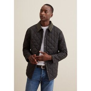 Piombo Men's  XL  Quilted‎ Jacket Moss green  3 Button NWT